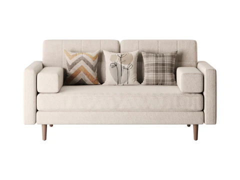 Ritz Luxe 2 Seater Sofa 3D Model