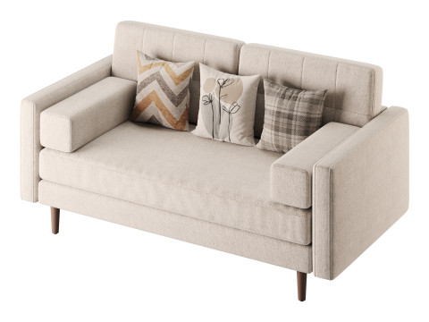 Ritz Luxe 2 Seater Sofa 3Dモデル