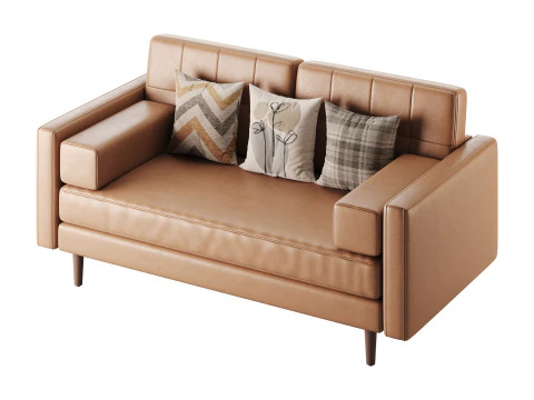 Ritz Luxe 2 Seater Sofa 3D Model