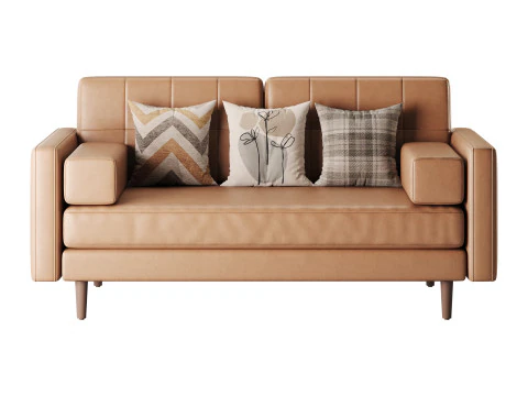 Ritz Luxe 2 Seater Sofa 3D Model