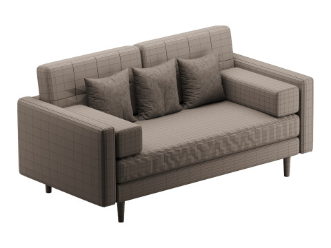 Ritz Luxe 2 Seater Sofa 3Dモデル