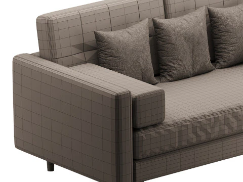 Ritz Luxe 2 Seater Sofa 3D Model