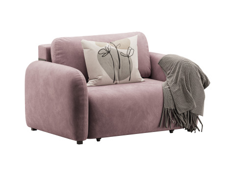 Sofa Lavi Velvet Beige Modelo 3D