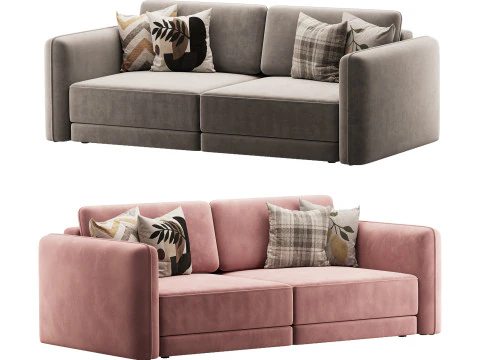 Sofa Marley straight folding 3D Model