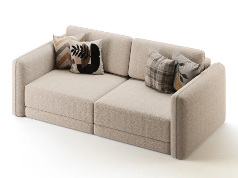 Sofa Marley straight folding 3D Model