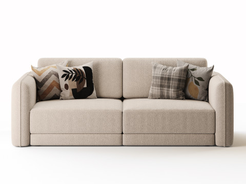 Sofa Marley straight folding 3D 模型