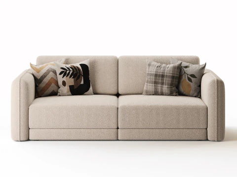 Sofa Marley straight folding 3D Model