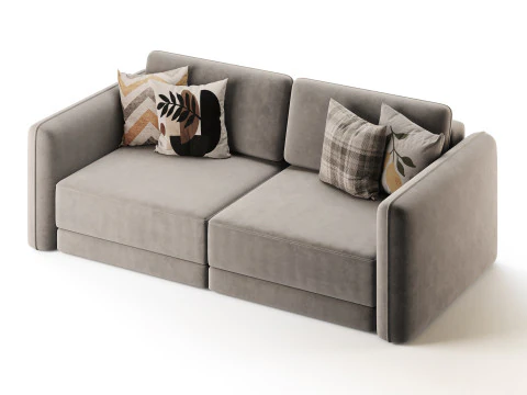 Sofa Marley straight folding 3D Model