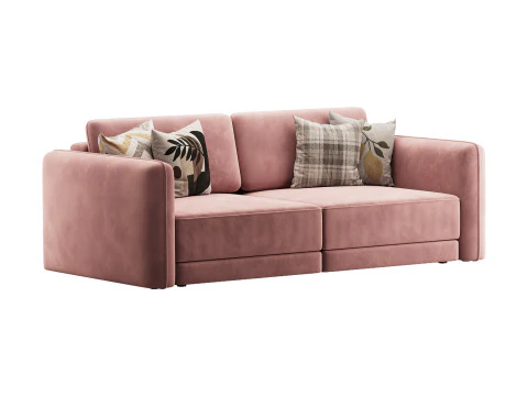Sofa Marley straight folding 3D Model
