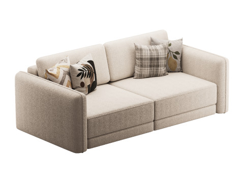 Sofa Marley straight folding 3D 模型