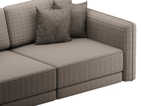 Sofa Marley straight folding 3D Model