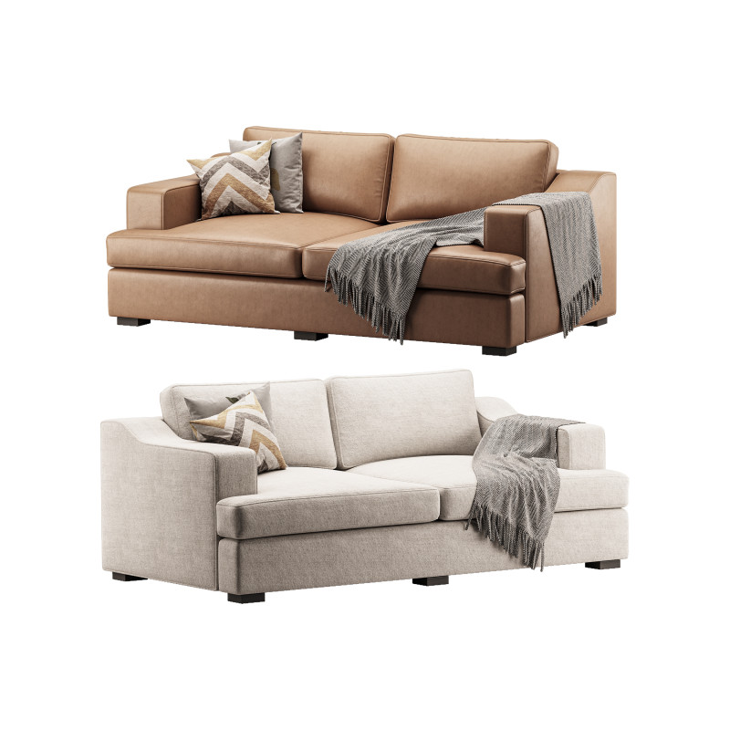 Sofa Stamford double folding 3D Model .c4d .max .obj .3ds .fbx .stl .blend
