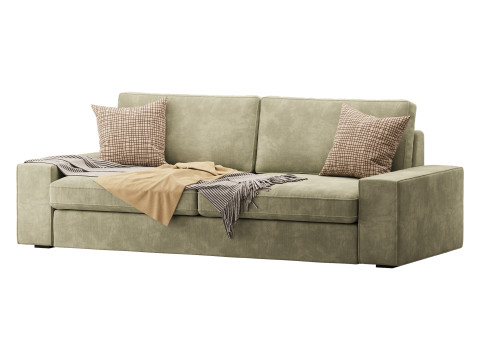 Sofa Tibbleby beigegray Model 3D