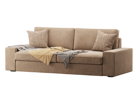 Sofa Tibbleby beigegray Model 3D