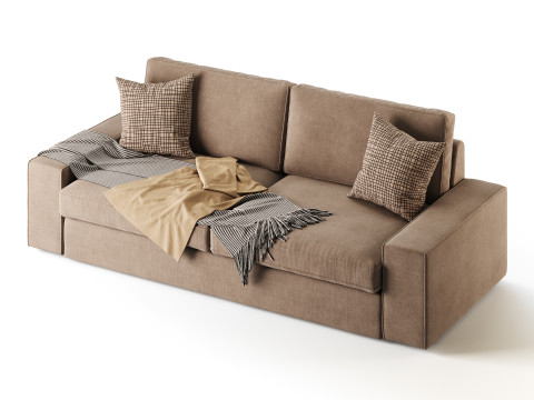 Sofa Tibbleby beigegray Model 3D