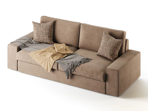 Sofa Tibbleby beigegray 3D Model