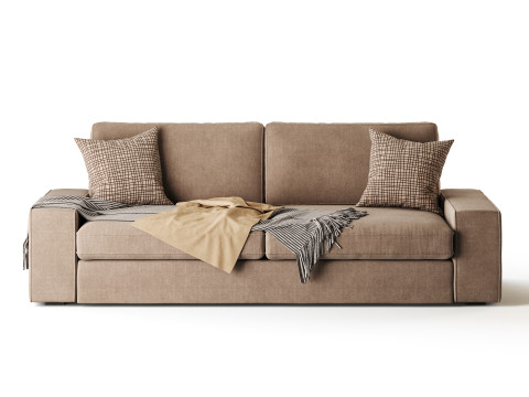 Sofa Tibbleby beigegray Model 3D