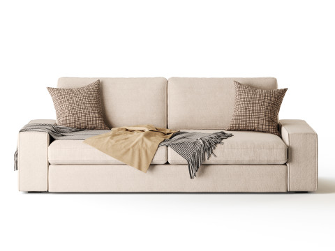 Sofa Tibbleby beigegray Model 3D