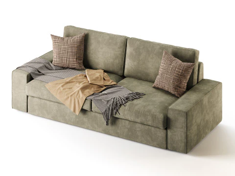 Sofa Tibbleby beigegray 3D Model