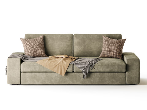 Sofa Tibbleby beigegray Model 3D