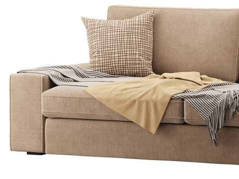 Sofa Tibbleby beigegray Model 3D