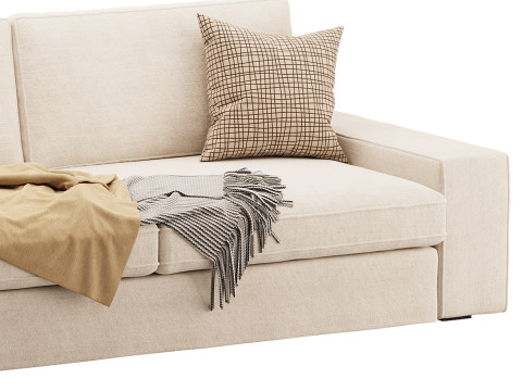 Sofa Tibbleby beigegray Model 3D