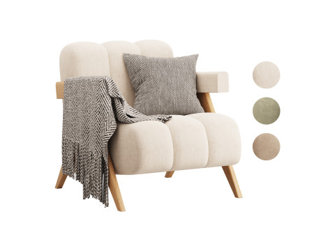 Abstract Arm Chair 3D Модель