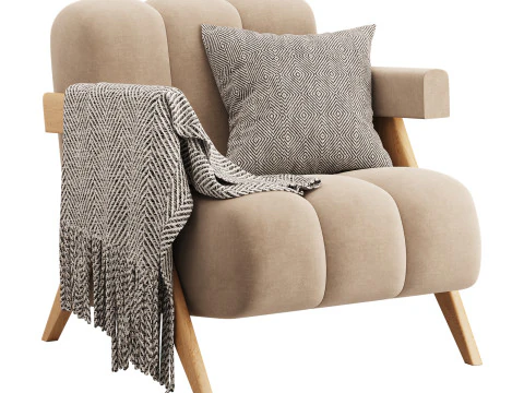 Poltrona astratta Modello 3D