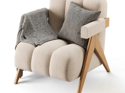 Poltrona astratta Modello 3D