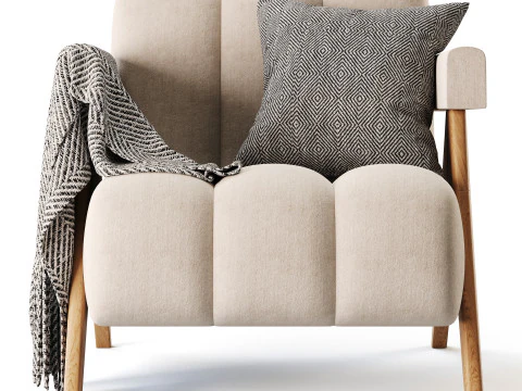 Poltrona astratta Modello 3D