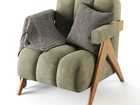 Poltrona astratta Modello 3D