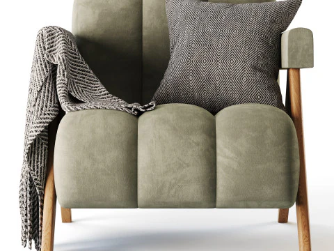 Poltrona astratta Modello 3D