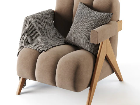 Poltrona astratta Modello 3D