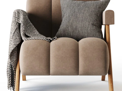 Poltrona astratta Modello 3D