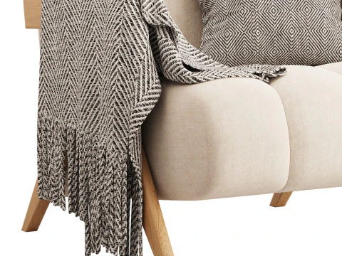 Poltrona astratta Modello 3D