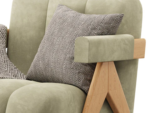 Poltrona astratta Modello 3D