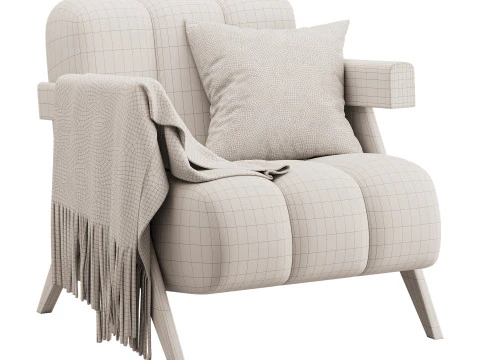 Poltrona astratta Modello 3D