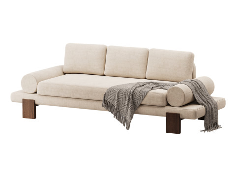 Azure Sofa 3Dモデル