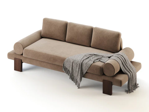 Azure Sofa 3D Model