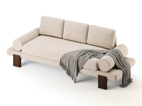 Azure Sofa 3D Model