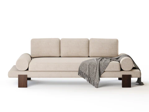 Azure Sofa 3D Model