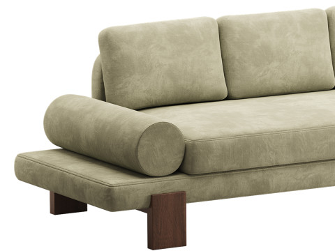 Azure Sofa 3Dモデル