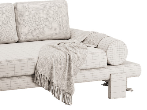 Azure Sofa 3Dモデル