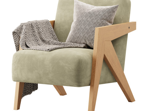 Contemporary Accent Chair 3Dモデル