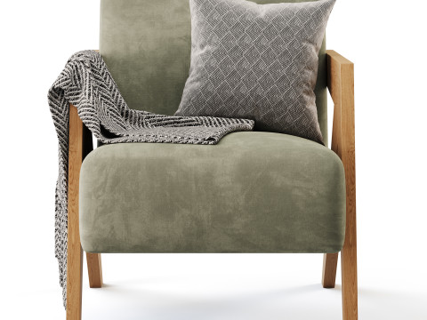 Contemporary Accent Chair 3Dモデル