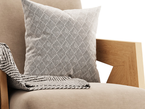 Contemporary Accent Chair 3Dモデル