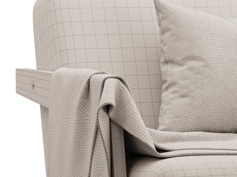 Contemporary Accent Chair 3Dモデル