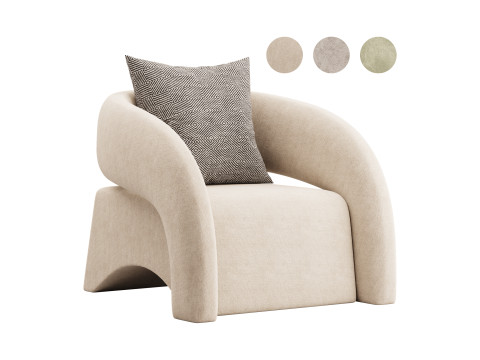 Crisscross Accent Chair 3D Model