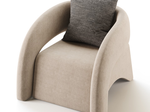 Crisscross Accent Chair 3D 模型