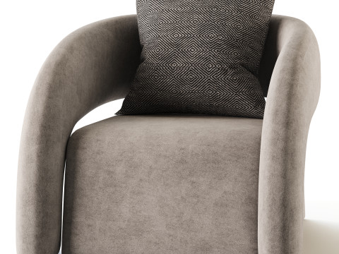 Crisscross Accent Chair 3D 模型